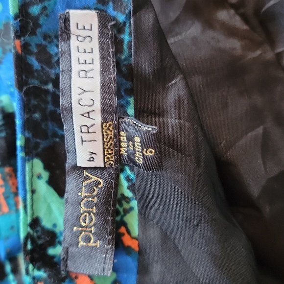 Plenty by Tracy Reese Anthropologie Dress Pockets Abstract Lined Size 6 - Picture 6 of 9